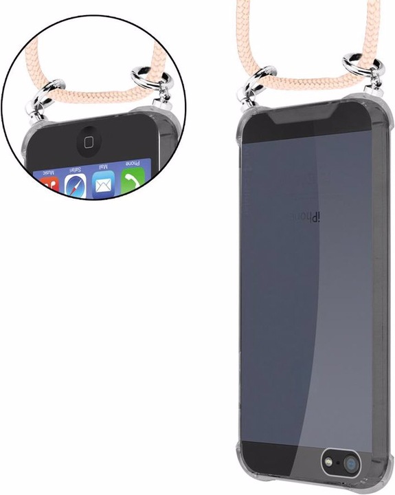 Produktbild Cadorabo TPU Handy Kette SILBER Cover