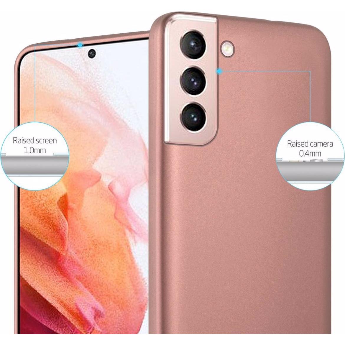 Thumbnail - Cadorabo TPU Matt Metallic Cover (Samsung Galaxy S21 5G), Smartphone Hülle, Rosa