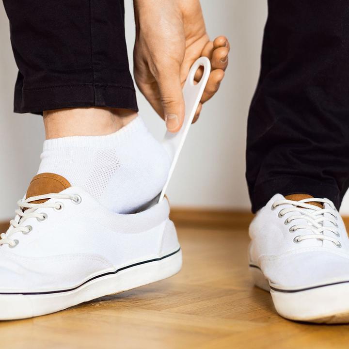 Productafbeelding Hygostar Schoenlepel, gemaakt van PET, wit, individueel verpakt, ideaal voor hotels, ergonomische vorm voor