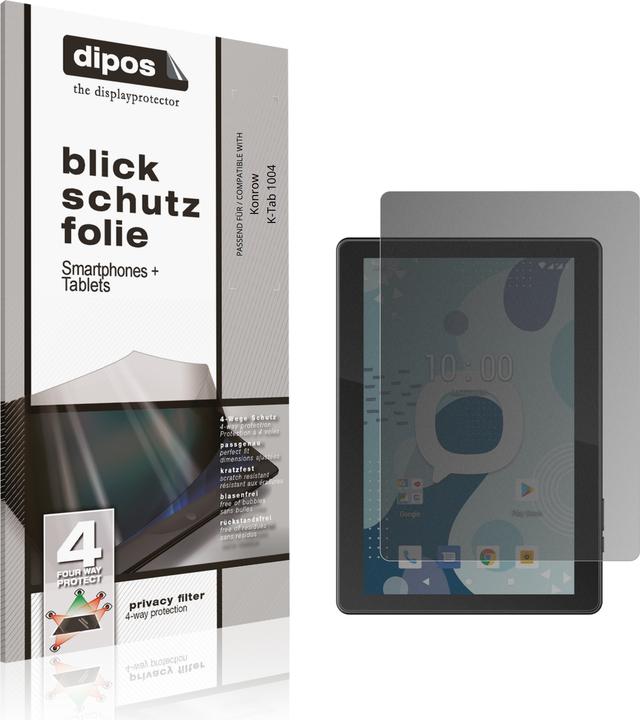 Actual product image Dipos Privacy Screen Protector 4-Way Privacy-Filter (Konrow K-TAB 1004)