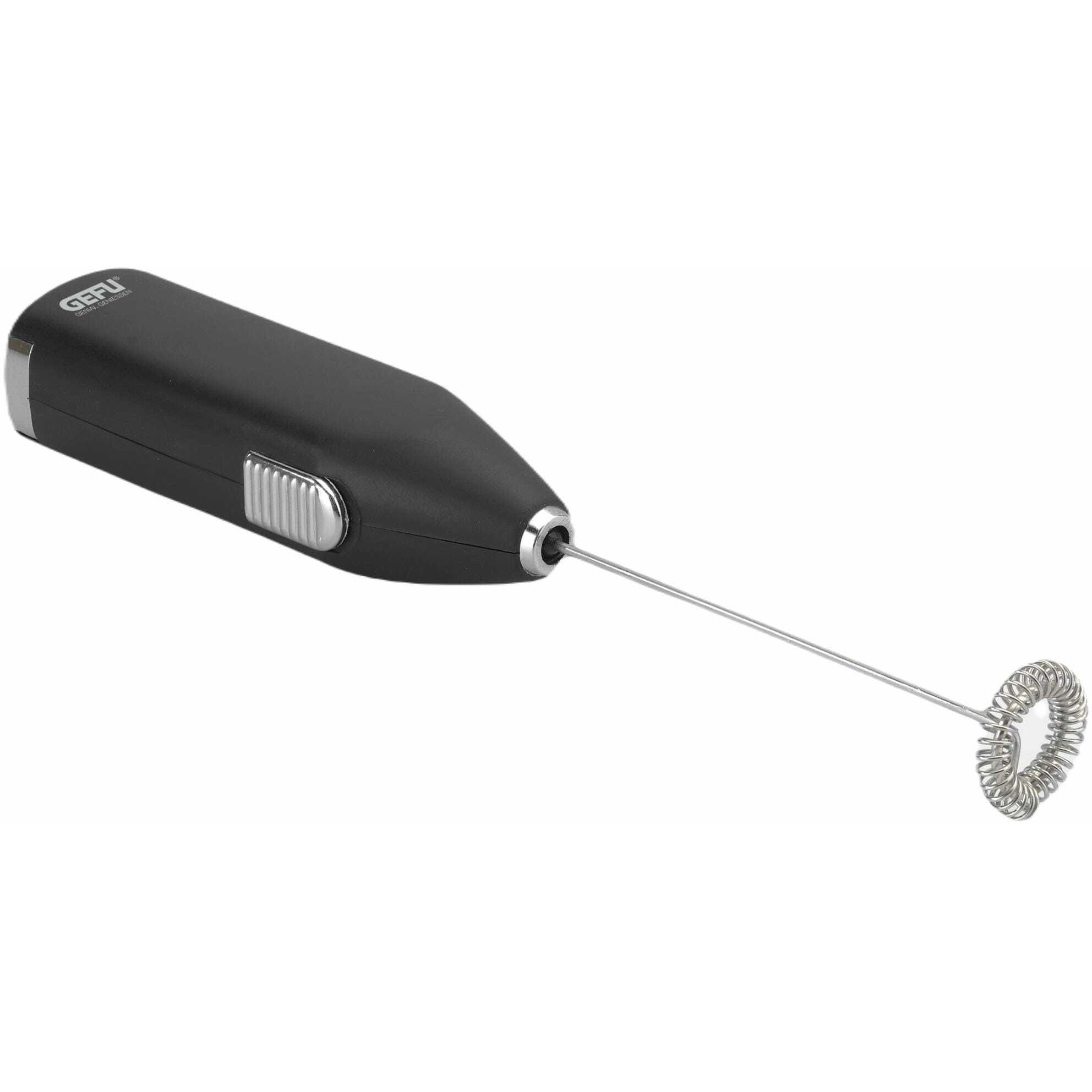 GEFU Fino, Milchaufschäumer, Schwarz