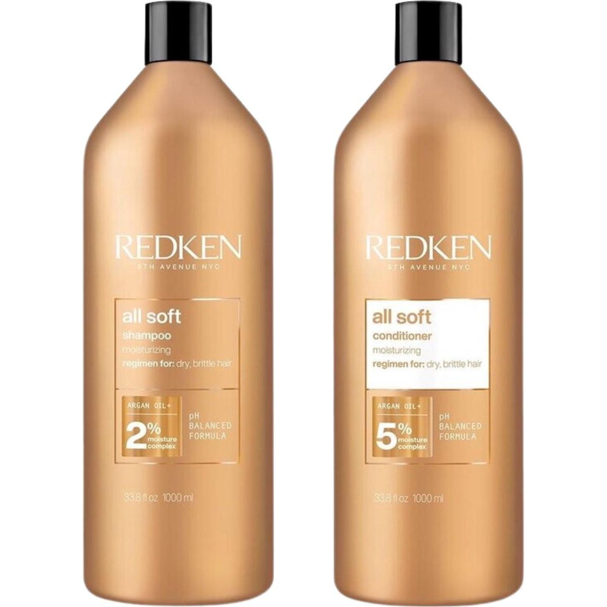 Redken Grano Set Regalo Bellezza, Shampoo E Balsamo All Soft (Set Per La Cura Dei Capelli)