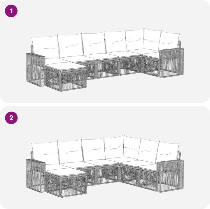 Produktbild vidaXL Gartensofa-set