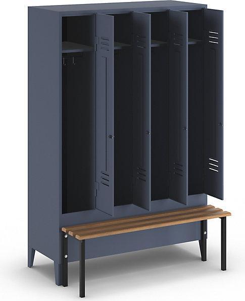 Actual product image Wolf Clothes locker with bench in front (120 cm, 185 cm)