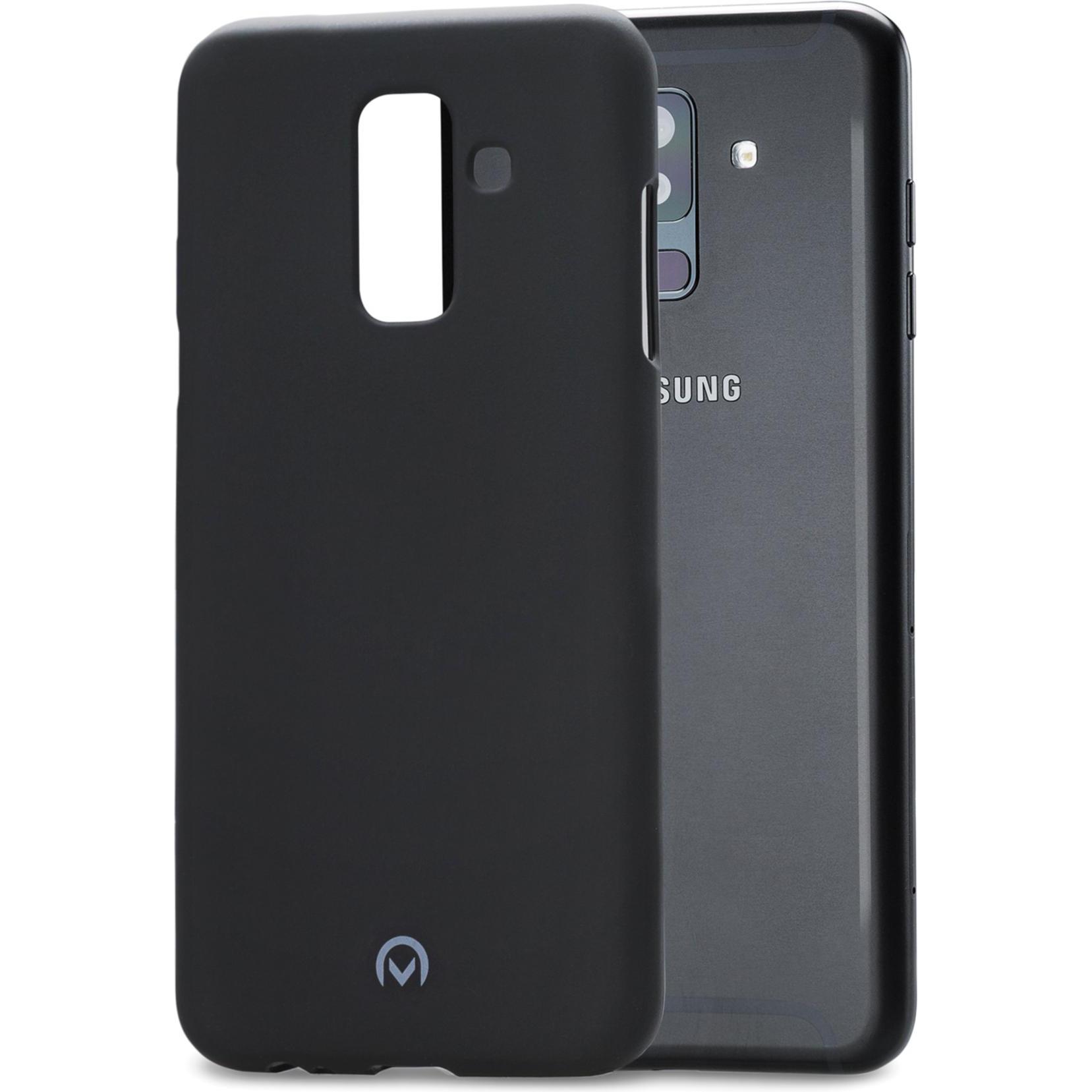 Mobilize Gummi-Gelly-Hülle (Samsung Galaxy A6+), Smartphone Hülle, Schwarz