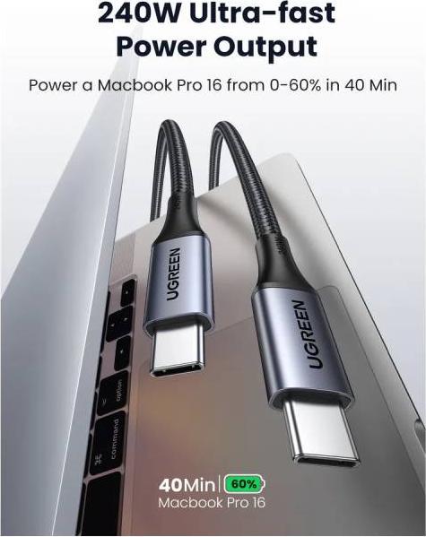 Produktbild Ugreen USB Typ C – USB Typ C (1 m, USB 2.0, 240 W)