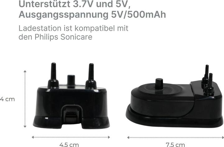 Actual product image Hermex Alternative charging station for Philips Sonicare electric toothbrush (Toothbrush charger)
