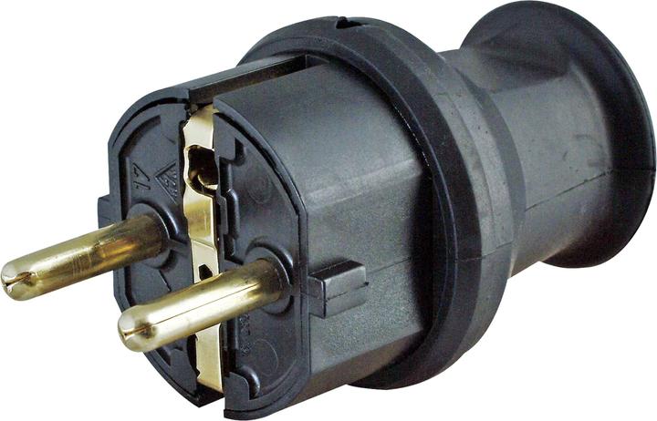 Produktbild Kopp Schutzkontakt-Stecker schwarz
