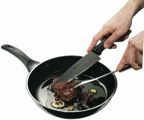 Produktbild Silit Antihaft Pfanne Bratpfanne hoch 24cm Professionell Induktion Silargan (24 cm, Bratpfanne, Edelstahl)