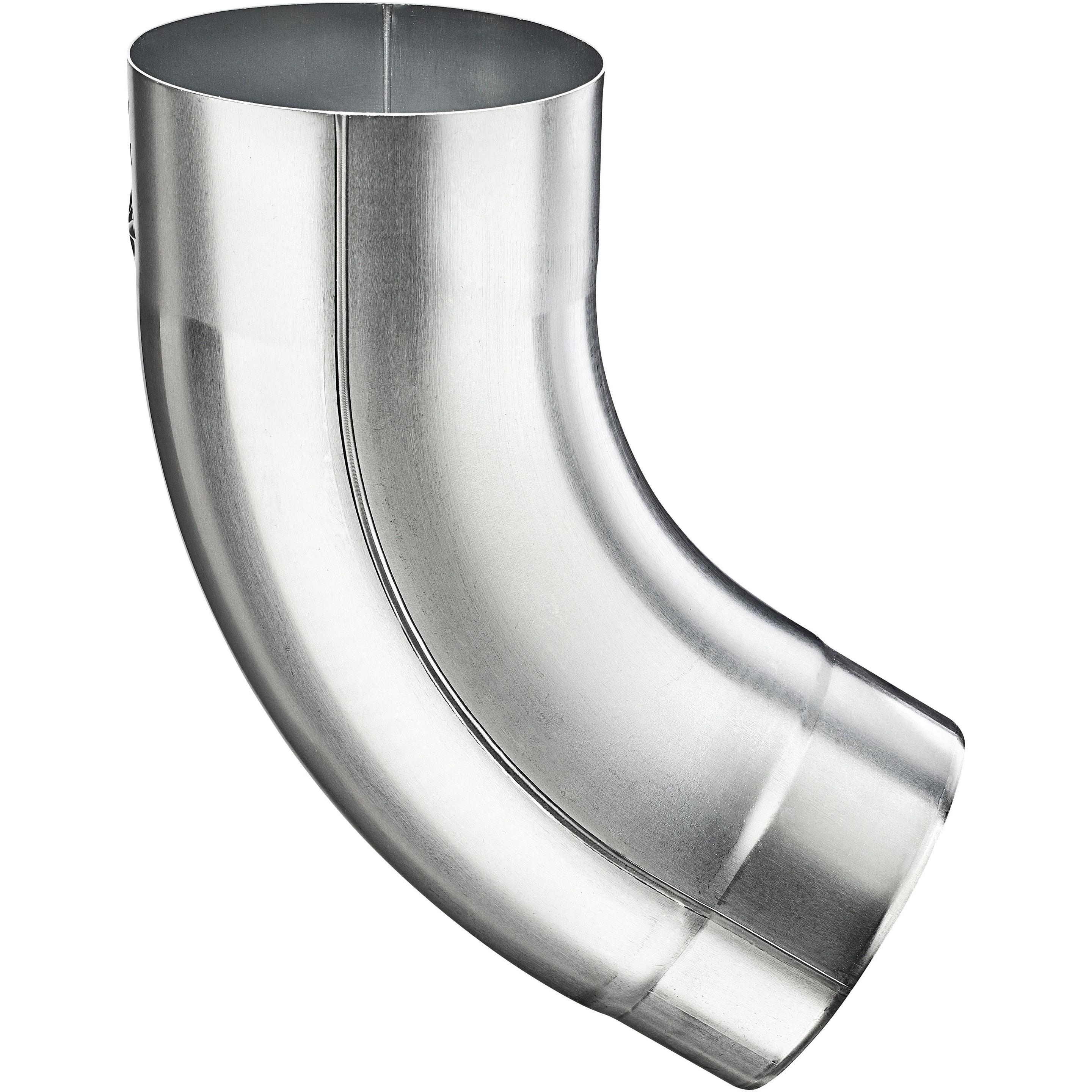 Thumbnail - Grömo, Rohrverbindungstechnik, Zink-Rohrbogen 60Grad, 120mm, mit Einzug (Winkelverbindung)