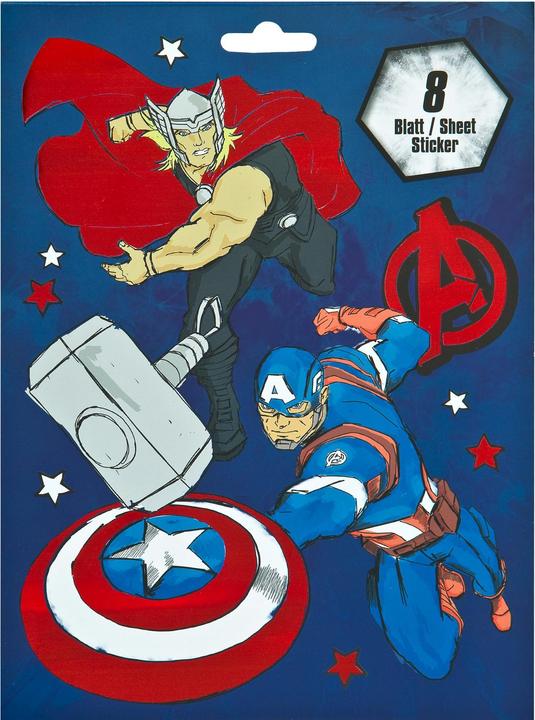 Undercover Stickerbuch Avengers Marvel mit 8 Stickerblättern (8 Sticker)