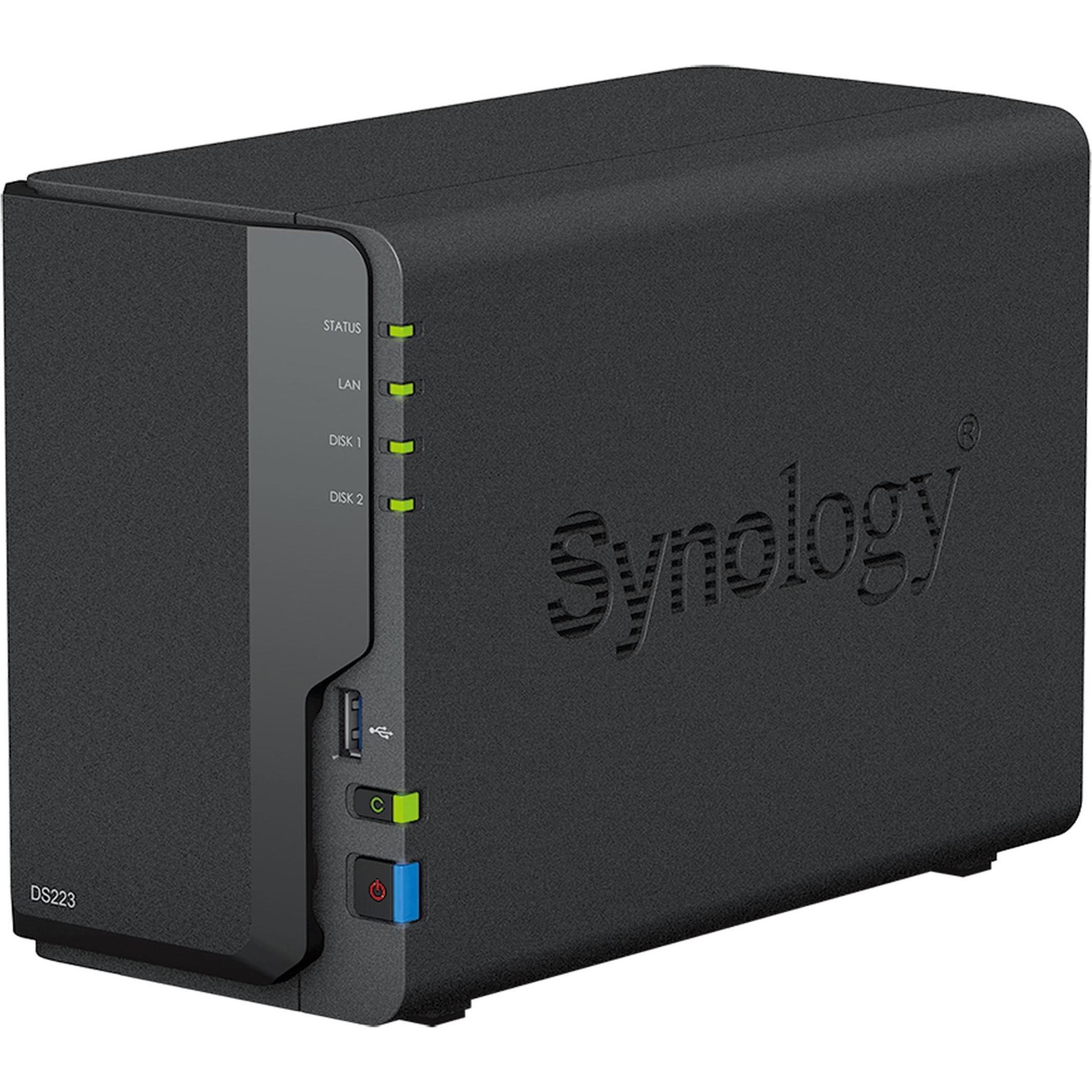 Synology DS223 (0 TB), NAS, Schwarz
