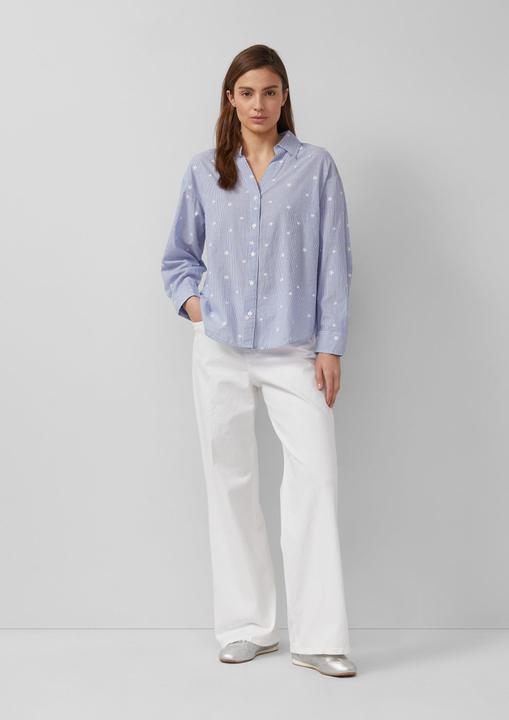 Immagine prodotto s.Oliver Bestickte Baumwollbluse mit Turn-up (38)