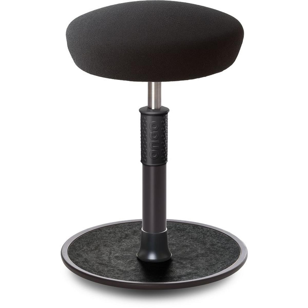Ongo, Bürostuhl, Sitz- Stehhocker Free Regular Hutsitz Gestrick schwarz schwarz /schwarz