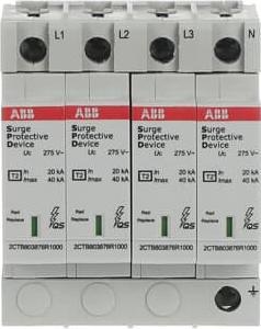 Produktbild ABB OVR T2 4L 40-275 P OVRT24L40-275PQS QS SPD Typ 2 für 230/400V TN-S
