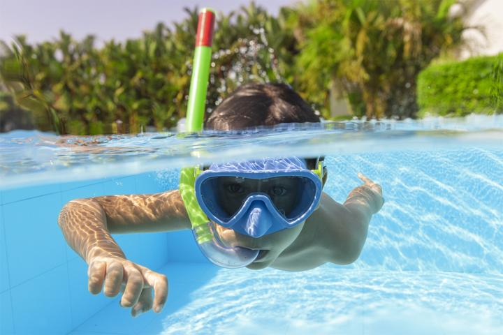 Produktbild Bestway Tauchset Blaue Maske, Flossen, Schlauch 25039