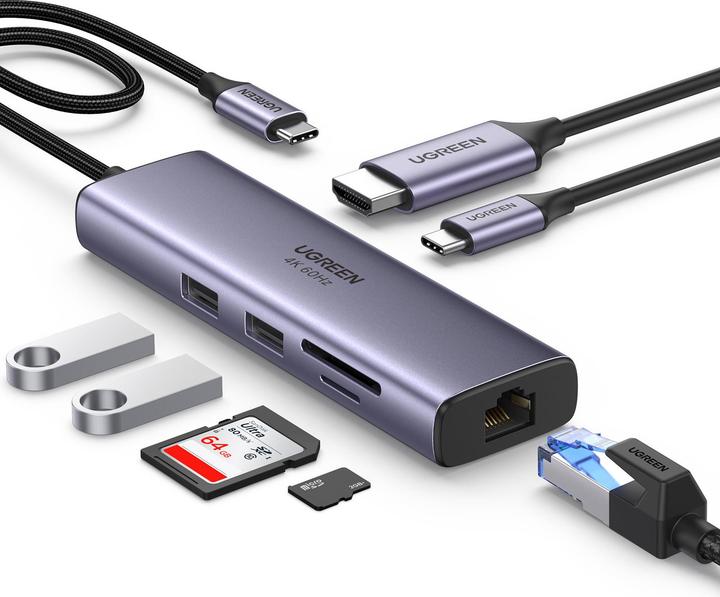Productafbeelding Ugreen CM512 (USB-C, 7 ports)
