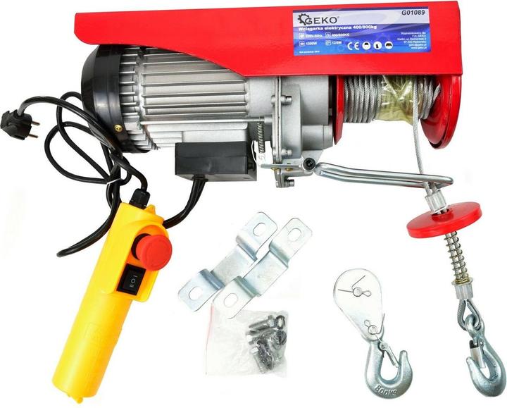 Actual product image GEKO Electric winch, 400/800kg, 1300W