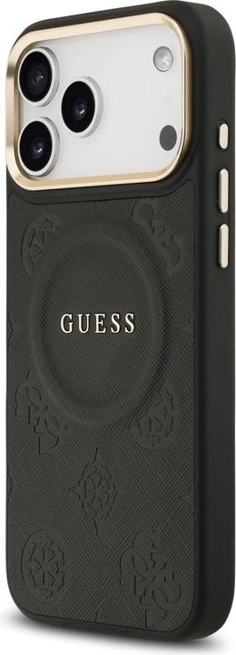 Produktbild Guess PU Leather Peony Pattern Case für Apple iPhone 17 Pro Max - black (Apple iPhone 17 Pro Max)