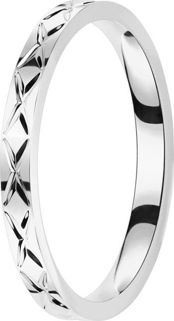 Immagine prodotto Star Piercing Anello in argento con scanalatura criss-cross (61, 925 Argento)