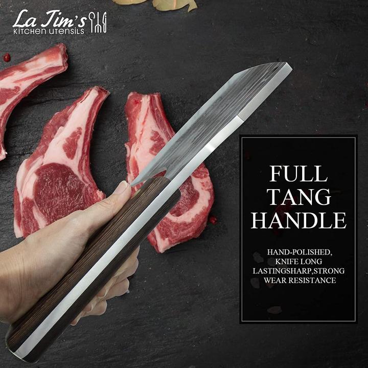 Actual product image La tim's Cleaver with solid wood handle (16.20 cm)