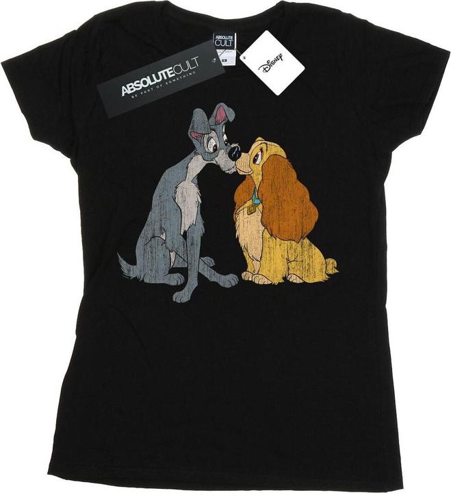 Produktbild Disney Lady And The Tramp Distressed Kiss TShirt (XXL)