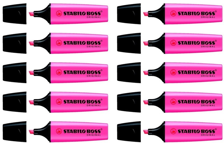 Produktbild STABILO BOSS ORIGINAL Textmarker (Pink, 5 mm, 10 x)