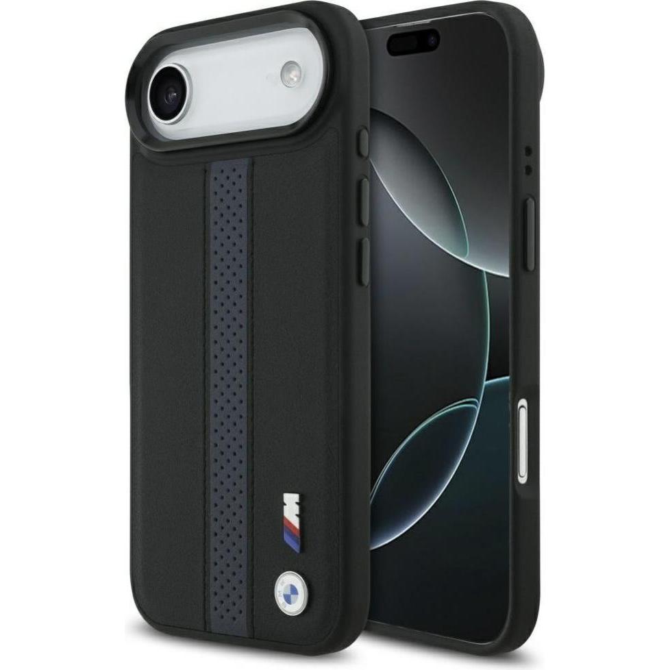 BMW Etui M Perforated Stripe Logo MagSafe do iPhone 17 Air niebieski (Apple iPhone Air), Cover smartphone, Blu