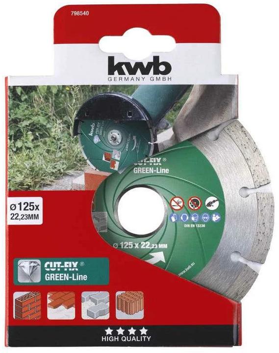 Produktbild kwb Diamant-Trennscheibe Greenline 125
