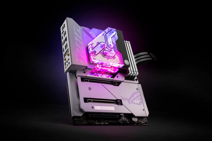 Actual product image EKWB EK-Quantum Momentum² VRM Bridge ROG Maximus Z690 Formula D-RGB - Acrylic