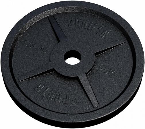 Produktbild Gorilla Sports Hantelscheibe 50/51mm 25 kg (1 x 25 kg)