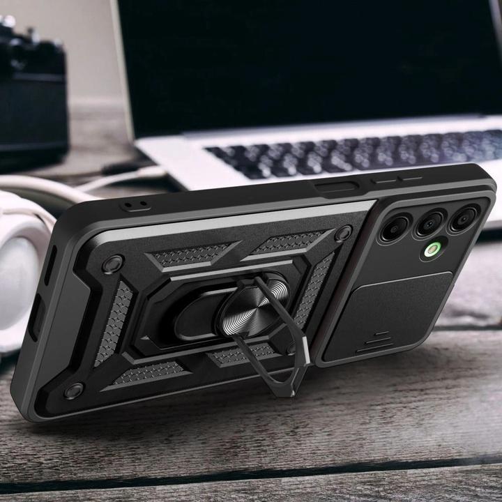 Actual product image Tech-Protect CamShield Pro Hülle für Samsung Galaxy A17 4G / 5G - Schwarz (Oppo A17 4G)