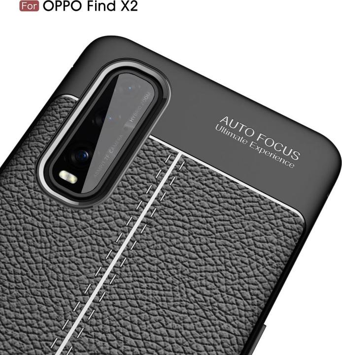 Produktbild Screenguard Oppo Find X2 Hülle Leather Design TPU Cover (Oppo Find X2)