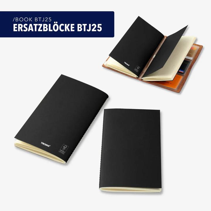 Produktbild Troika ERSATZBLÖCKE BTJ25 Set aus 2 Notizbücher, schwarz