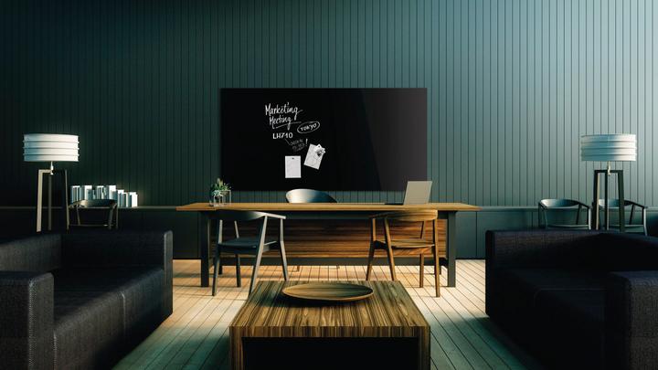 Actual product image Magnetoplan MAGNETOP. Design Glassboard 1200x900mm 13404012 deep-black (1200 x 900 mm)