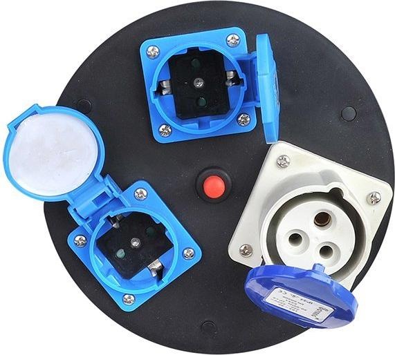 Produktbild ProPlus Kabeltrommel CEE 25M 3x2,5mm² (2x Schuko + 1xCEE) (25 m, 7.50 mm²)