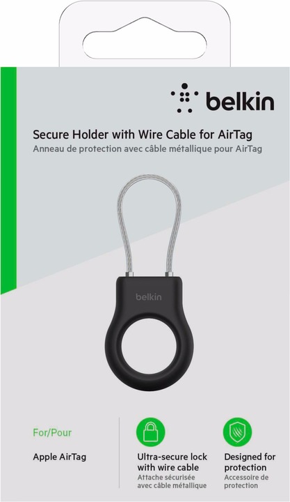 Actual product image Belkin AirTag Anhänger mit Drahtseil