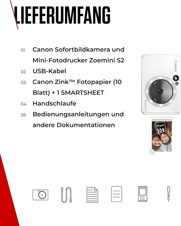 Actual product image Canon Zoemini S2