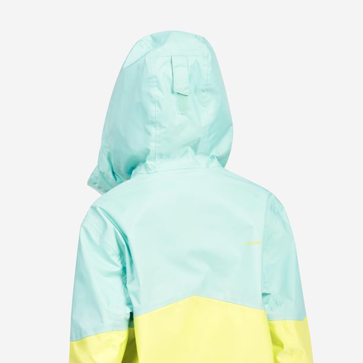 Image du produit Tribord Veste de voile imperméable Enfant - veste de pluie Sailing 100 bleu jaune citron (140)