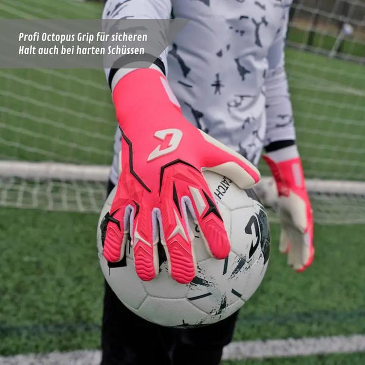 Produktbild Catch & Keep Fussballhandschuhe ViVor Crazy Orange Gr. 9 Torwart Goalie Handschuhe (9)