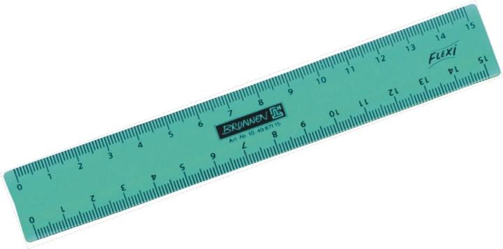 Actual product image Ruler 15.0 cm, red, yellow, green or blue (15 cm)