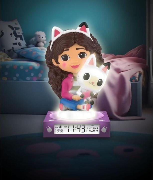 Image du produit Kids Licensing Gabbys Dolls House 3D Lampe mit Wecker