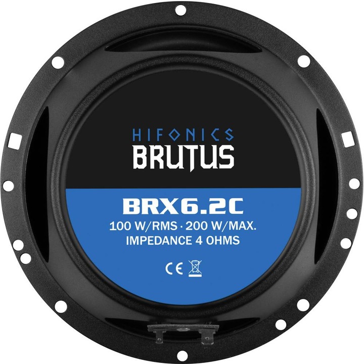 Produktbild Hifonics Brutus BRX6.2C 16.5 cm 2 Wege Komponentensystem FLACH (1 Stk.)