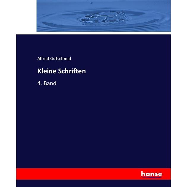 Kleine Schriften, Fachbücher von Alfred Gutschmid