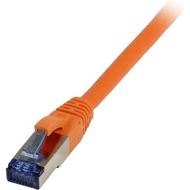 Synergy 21 Patchkabel RJ45, CAT6A 500Mhz, 1.0m, orange, S-STP(S/FTP), TPE(Superflex), AWG26 (S/FTP, CAT6a, 1 m), Netzwer...