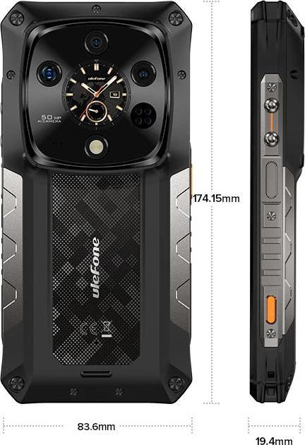 Actual product image Ulefone ARMOR 28 ULTRA 5G 16/1TB BLACK (1000 GB, Black, 5G)