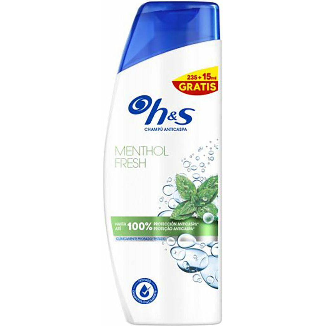 Head & Shoulders, Shampoo, Head And Shoulders Cham H And S Menthol 235 15ml - Refreshing Shampoo (Shampoo per pidocchi, 250 ml)