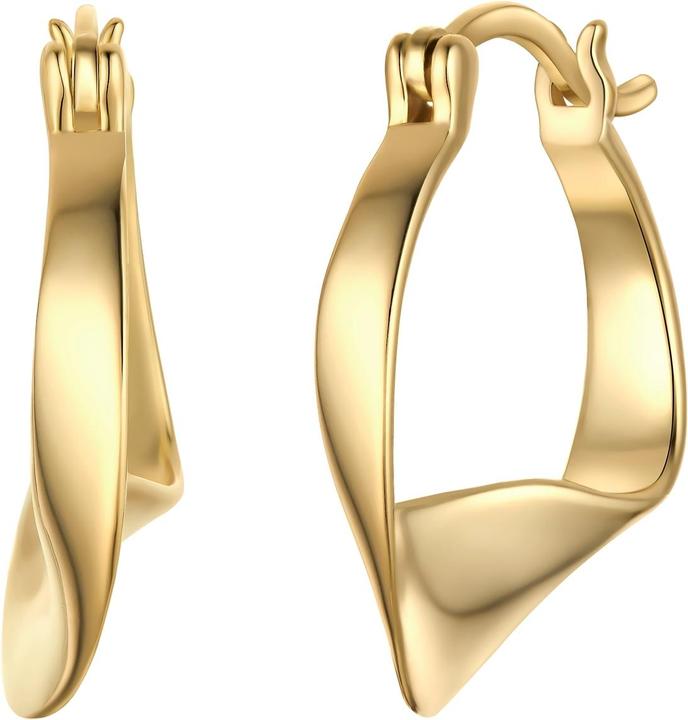 Immagine prodotto Rafaela Donata Orecchini a cerchio da donna - 36594 (Argento, Oro giallo 14 carati)