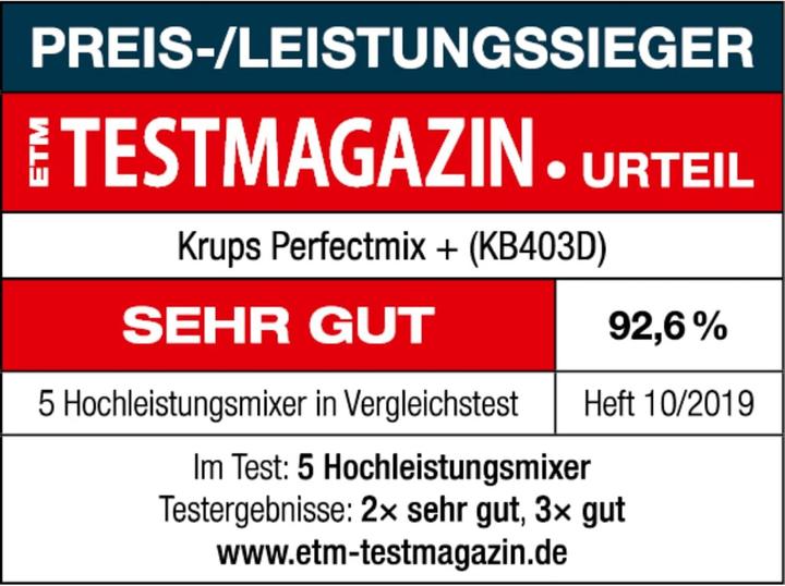 Actual product image Krups PerfectMix+ (1200 W)