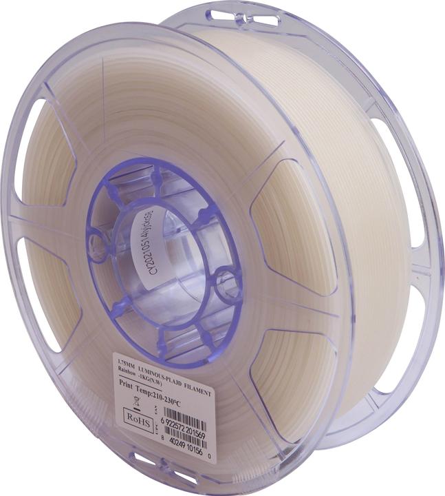 eSUN PLA Luminous Rainbow Filament 1.75mm 1Kg (PLA, 1.75 mm, 1000 g, Mehrfarbig)